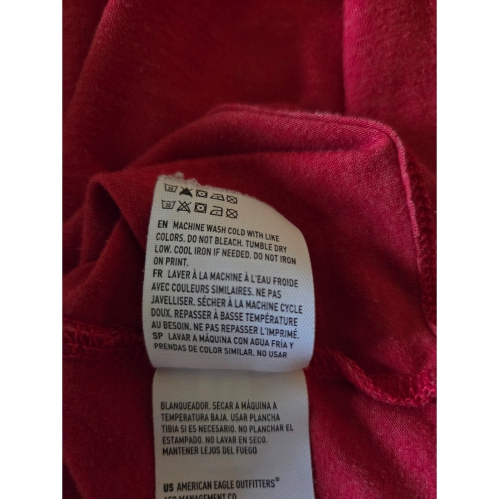 American Eagle Mens Preppy Classic Fit Flex T Shirt Size L Stretch Crew Neck - Picture 9 of 9